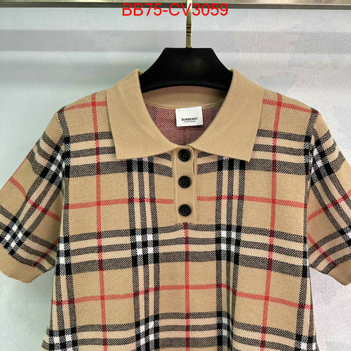 Clothing-Burberry exclusive cheap ID: CV3059 $: 75USD