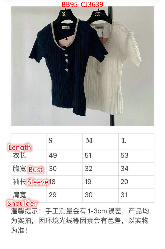Clothing-MIU MIU perfect ID: CJ3639 $: 95USD
