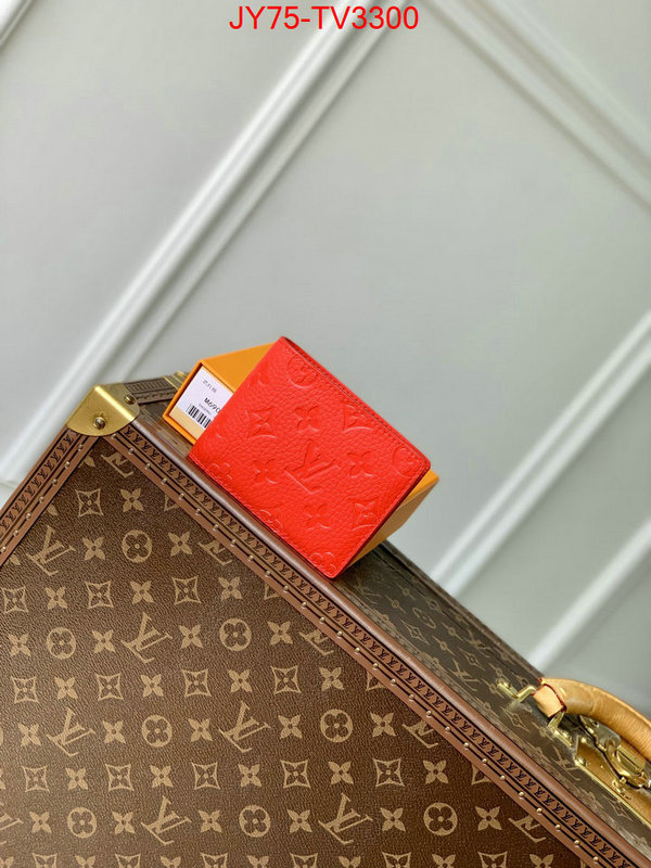 LV Bags(TOP)-Wallet buy cheap ID: TV3300 $: 75USD,