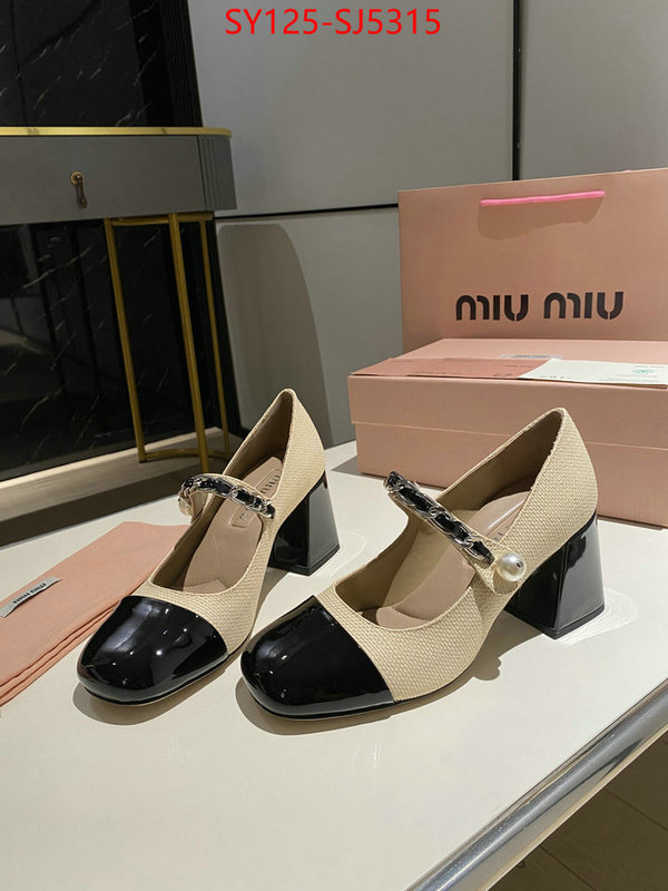 Women Shoes-Miu Miu luxury fake ID: SJ5315 $: 125USD