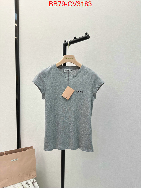 Clothing-MIU MIU hot sale ID: CV3183 $: 79USD