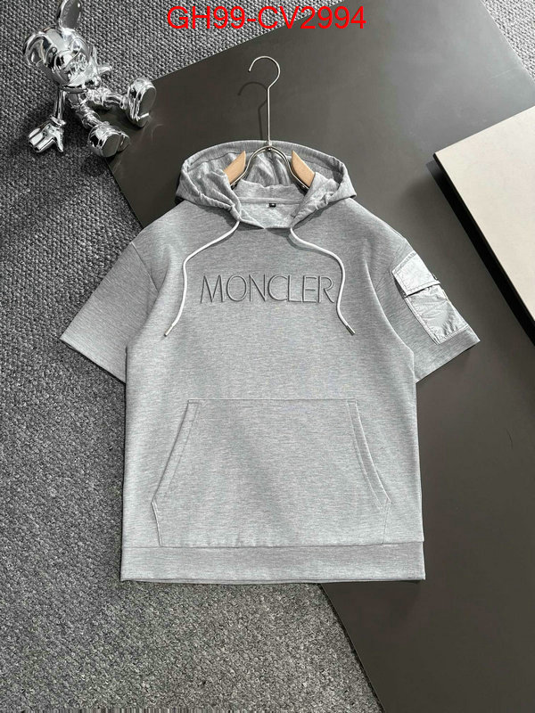 Clothing-Moncler designer wholesale replica ID: CV2994 $: 99USD