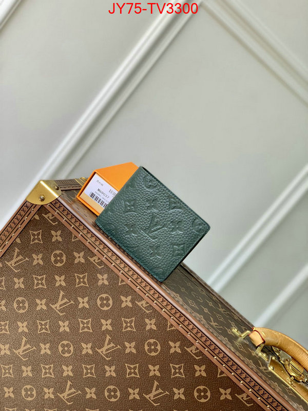 LV Bags(TOP)-Wallet buy cheap ID: TV3300 $: 75USD,