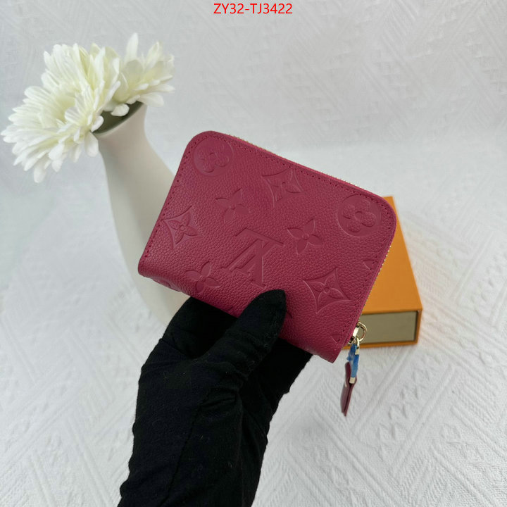 LV Bags(4A)-Wallet how to find designer replica ID: TJ3422 $: 32USD,