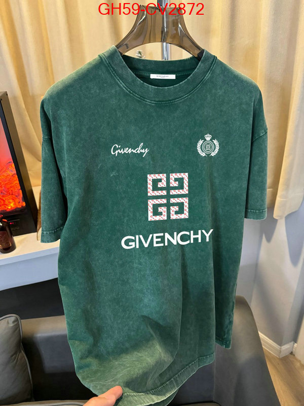 Clothing-Givenchy luxury cheap ID: CV2872 $: 59USD