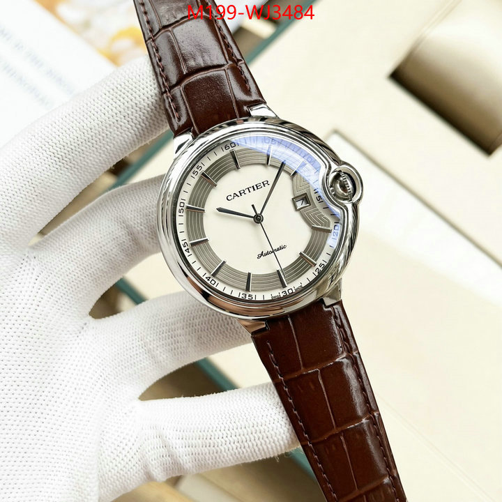 Watch(TOP)-Cartier luxury fake ID: WJ3484 $: 199USD