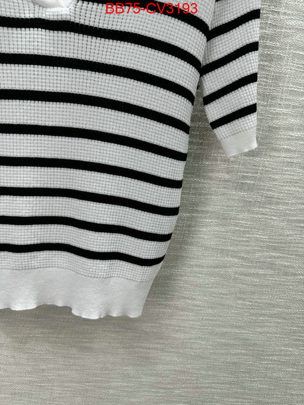 Clothing-Prada high quality customize ID: CV3193 $: 75USD