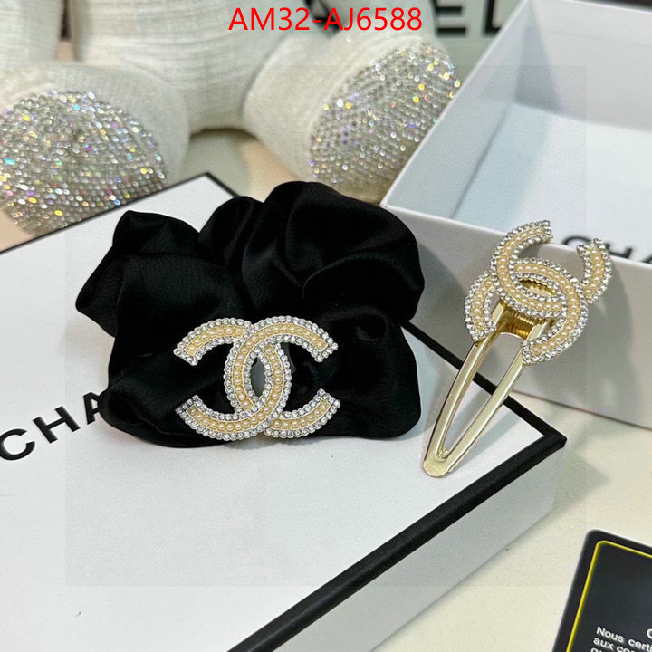 Hair band-Chanel how quality ID: AJ6588 $: 32USD