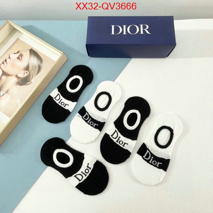 Sock-Dior 1:1 clone ID: QV3666 $: 32USD