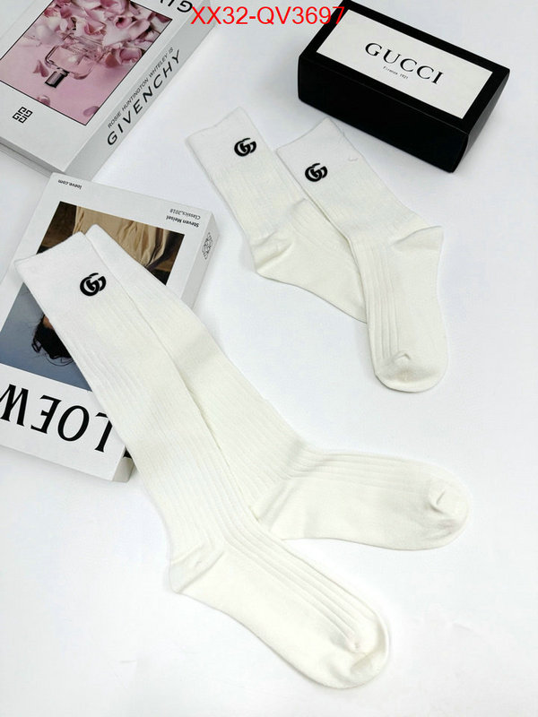 Sock-Gucci designer fake ID: QV3697 $: 32USD