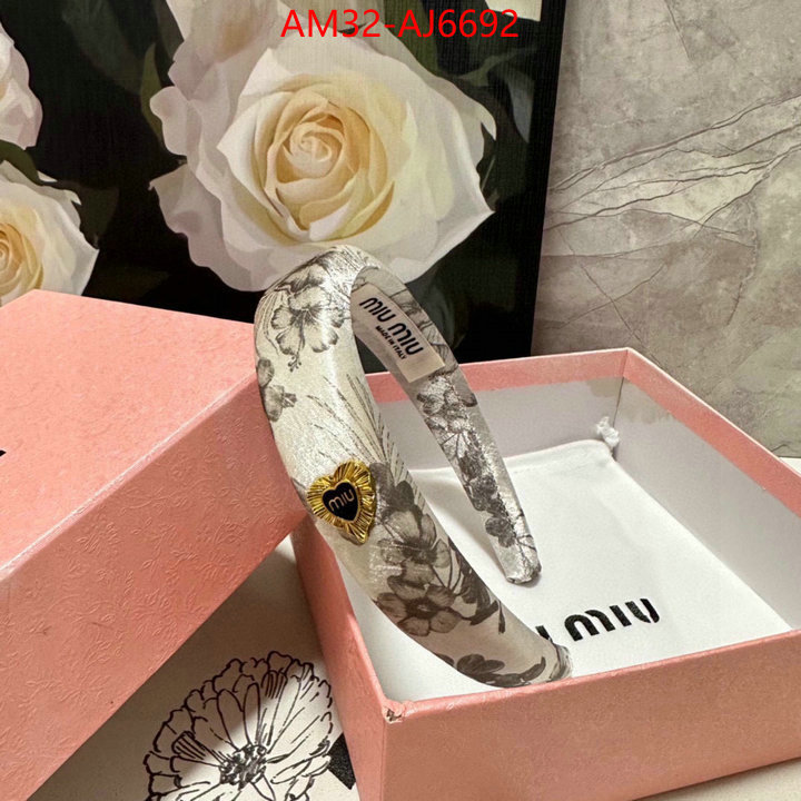 Hair band-MIU MIU replica designer ID: AJ6692 $: 32USD