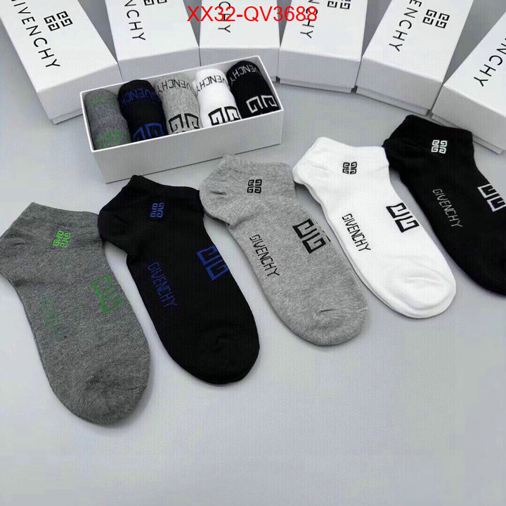 Sock-Givenchy highest product quality ID: QV3688 $: 32USD