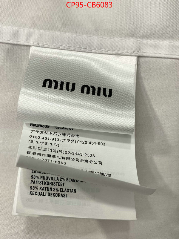 Clothing-MIU MIU how to buy replica shop ID: CB6083 $: 95USD