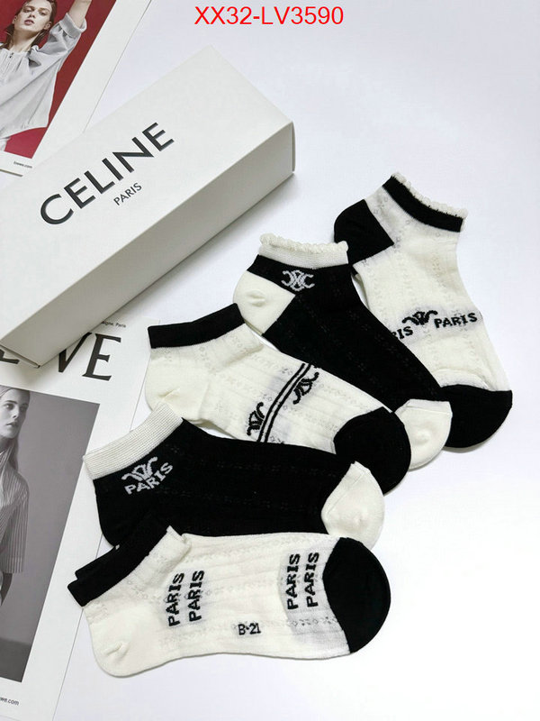 Sock-CELINE where can i buy the best 1:1 original ID: LV3590 $: 32USD