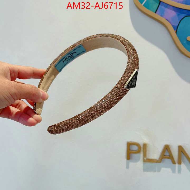 Hair band-Prada mirror copy luxury ID: AJ6715 $: 32USD