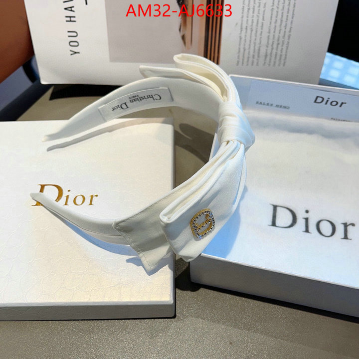 Hair band-Dior designer fake ID: AJ6633 $: 32USD