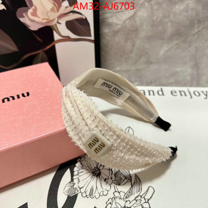 Hair band-MIU MIU how to start selling replica ID: AJ6703 $: 32USD