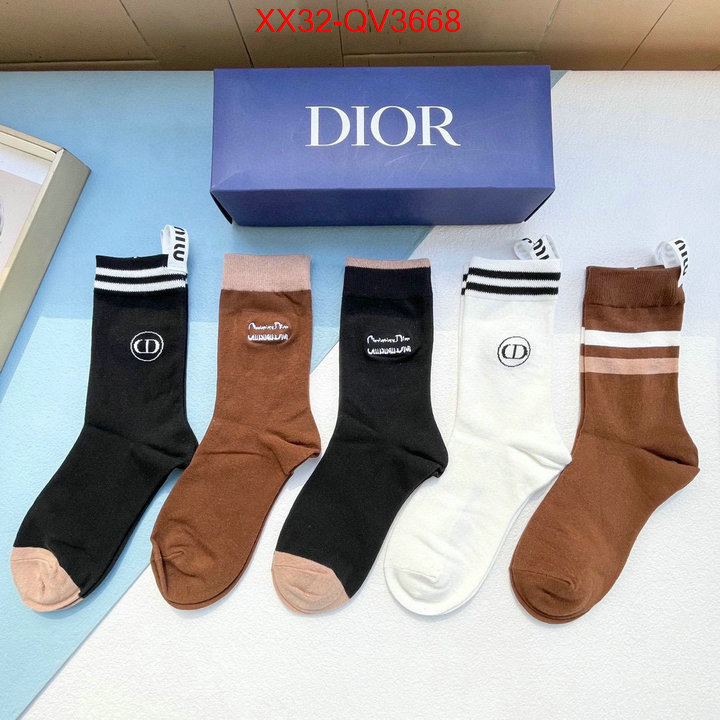 Sock-Dior highest quality replica ID: QV3668 $: 32USD