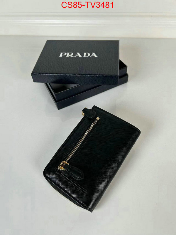 Prada Bags(TOP)-Wallet where to find best ID: TV3481 $: 85USD,