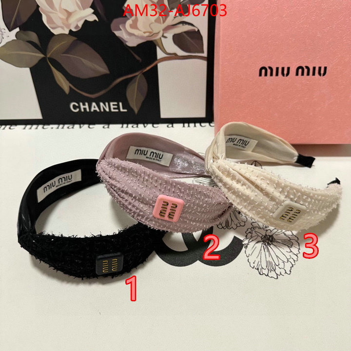 Hair band-MIU MIU how to start selling replica ID: AJ6703 $: 32USD