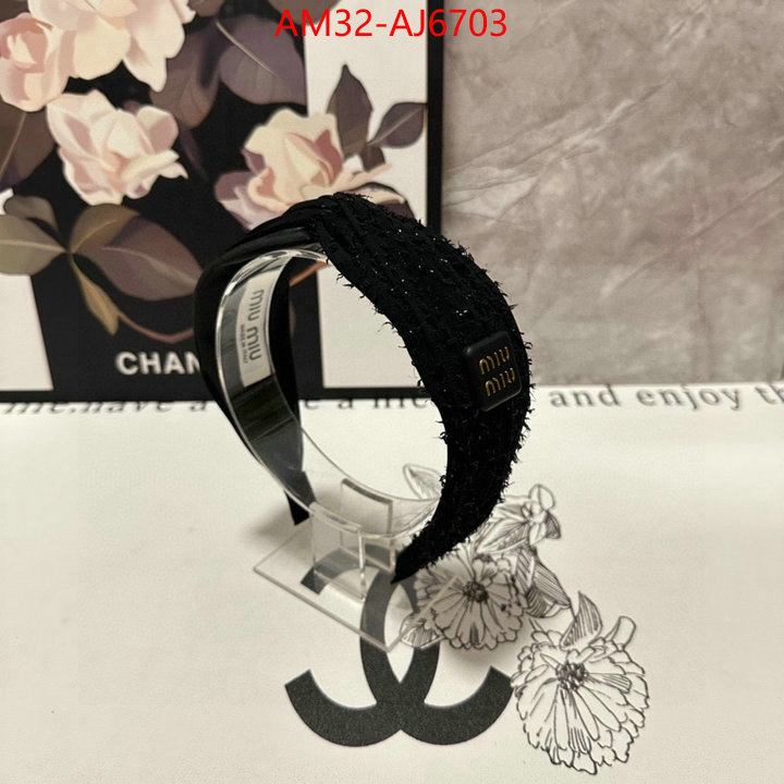 Hair band-MIU MIU how to start selling replica ID: AJ6703 $: 32USD