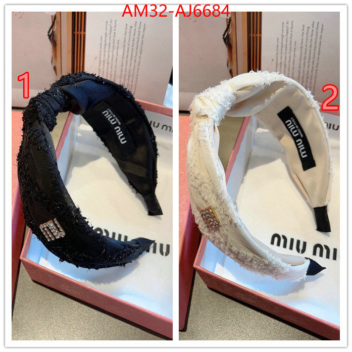 Hair band-MIU MIU replcia cheap ID: AJ6684 $: 32USD