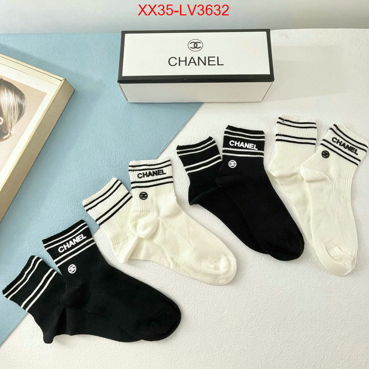 Sock-Chanel sale outlet online ID: LV3632 $: 35USD