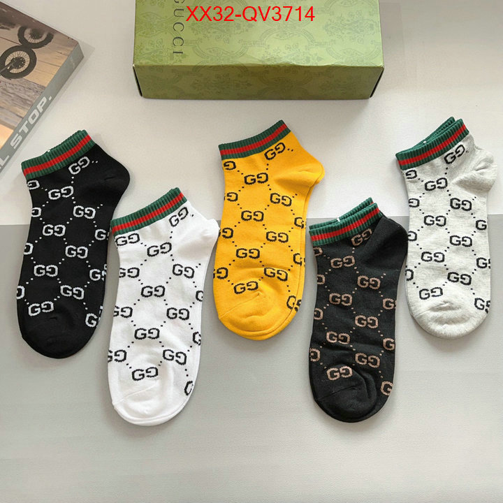 Sock-Gucci where can i buy the best quality ID: QV3714 $: 32USD