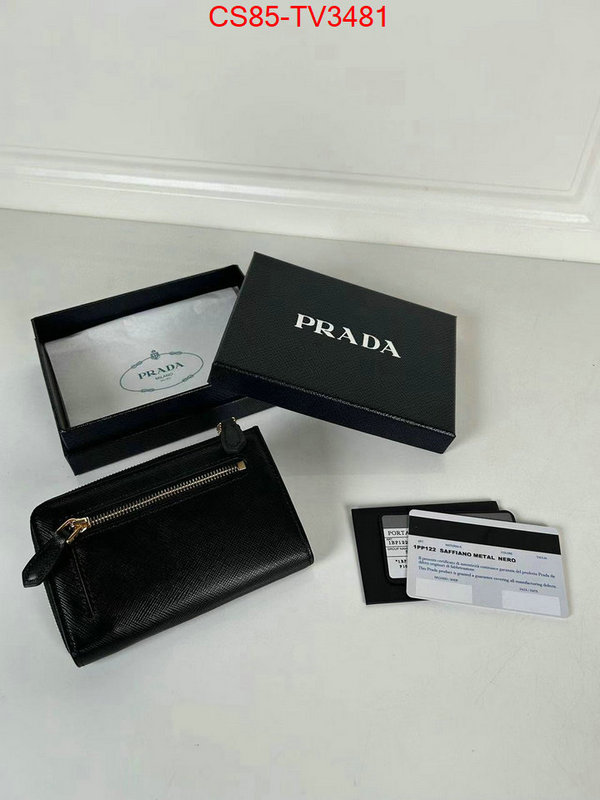 Prada Bags(TOP)-Wallet where to find best ID: TV3481 $: 85USD,