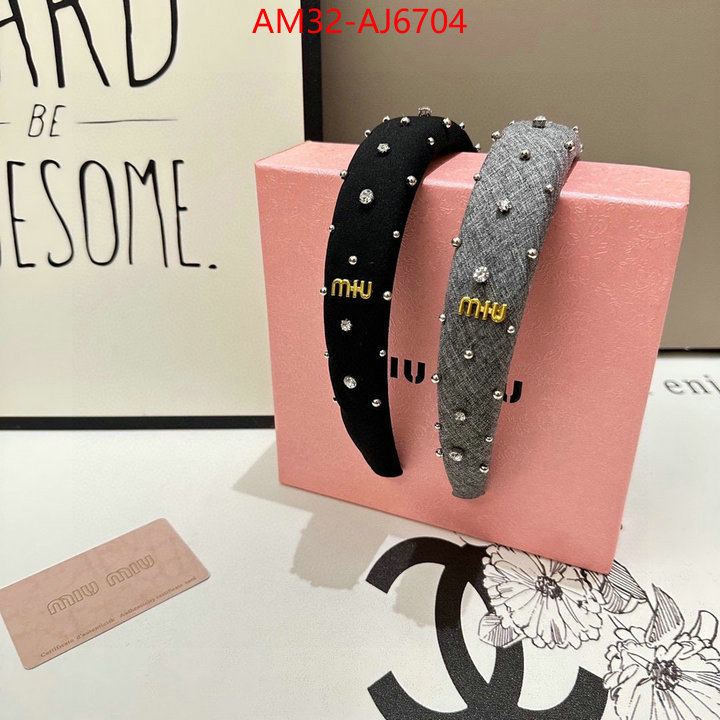 Hair band-MIU MIU we provide top cheap aaaaa ID: AJ6704 $: 32USD