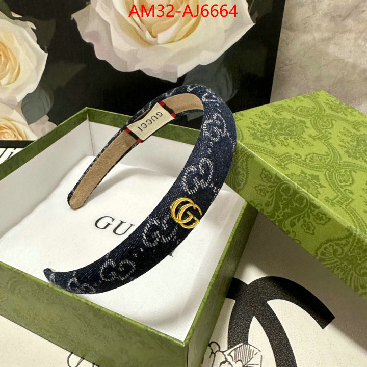 Hair band-Gucci fake high quality ID: AJ6664 $: 32USD