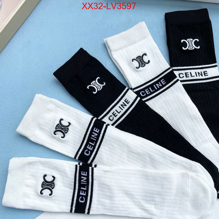 Sock-CELINE where to buy high quality ID: LV3597 $: 32USD