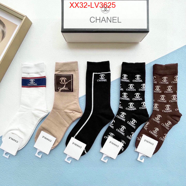 Sock-Chanel from china 2024 ID: LV3625 $: 32USD