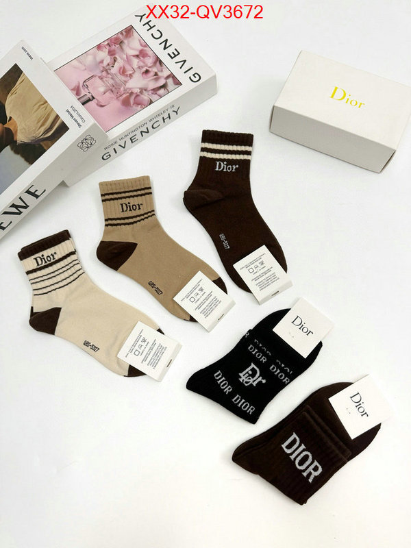 Sock-Dior shop the best high quality ID: QV3672 $: 32USD