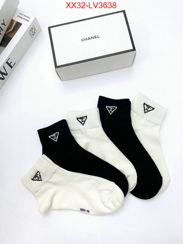 Sock-Chanel quality aaaaa replica ID: LV3638 $: 32USD