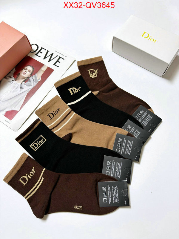 Sock-Dior high quality replica designer ID: QV3645 $: 32USD