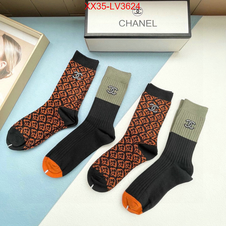 Sock-Chanel shop the best high quality ID: LV3624 $: 35USD