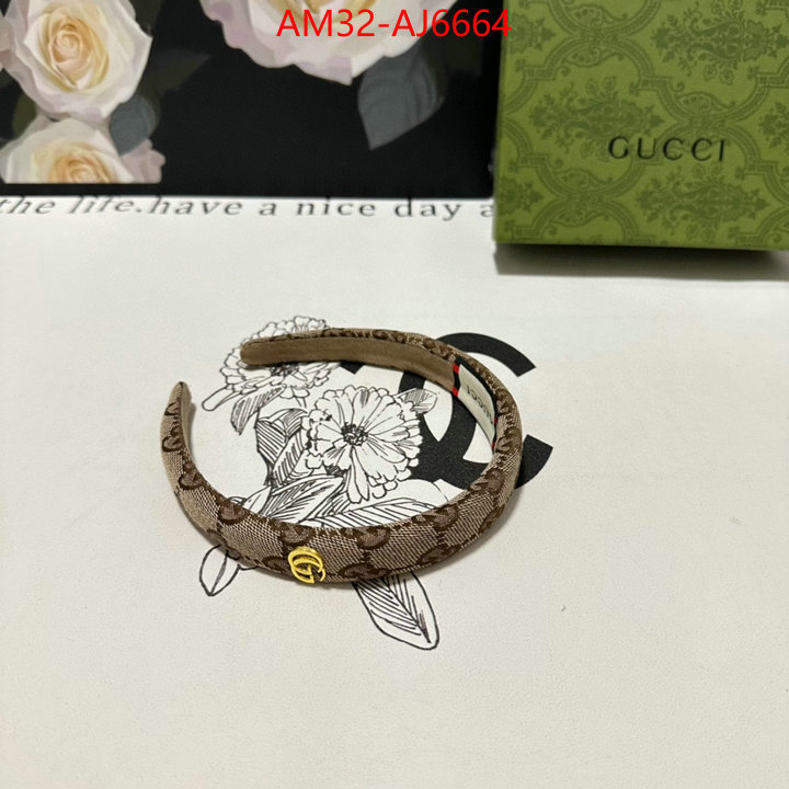 Hair band-Gucci fake high quality ID: AJ6664 $: 32USD