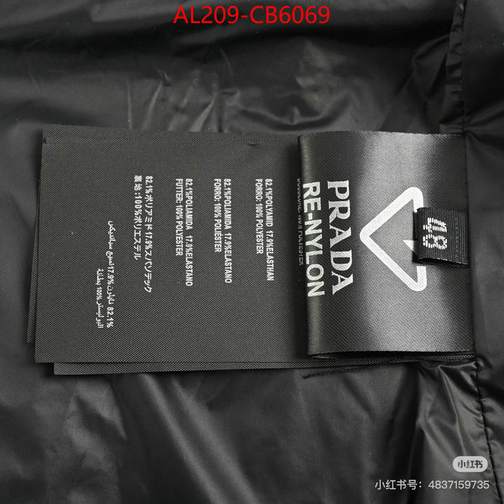 Down jacket Women-Prada replica designer ID: CB6069 $: 209USD