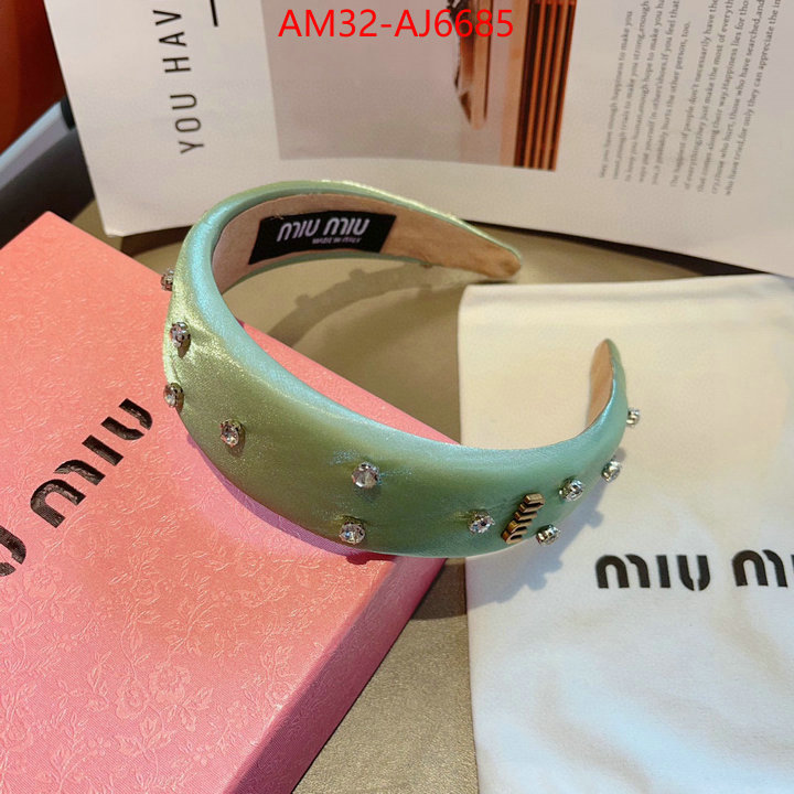 Hair band-MIU MIU buy cheap replica ID: AJ6685 $: 32USD