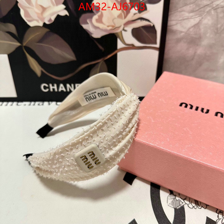 Hair band-MIU MIU how to start selling replica ID: AJ6703 $: 32USD