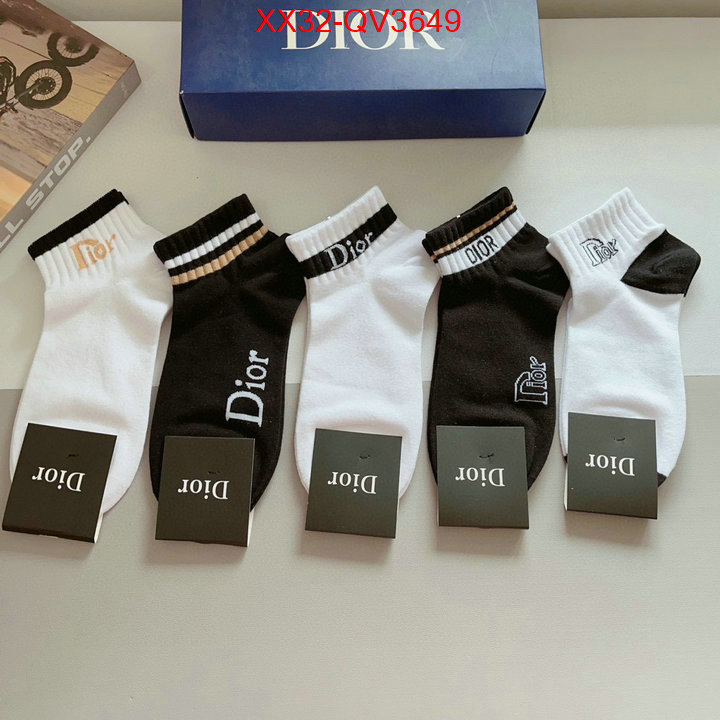 Sock-Dior cheap high quality replica ID: QV3649 $: 32USD