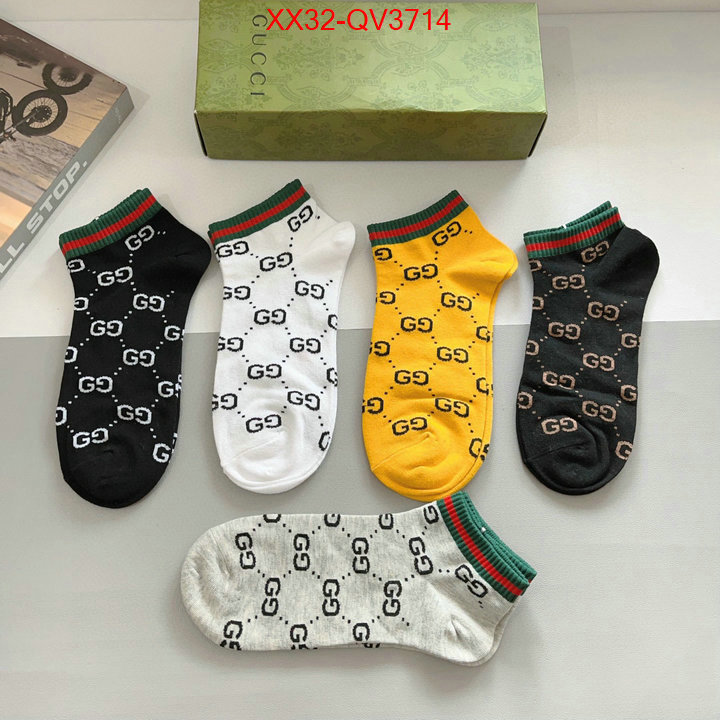 Sock-Gucci where can i buy the best quality ID: QV3714 $: 32USD