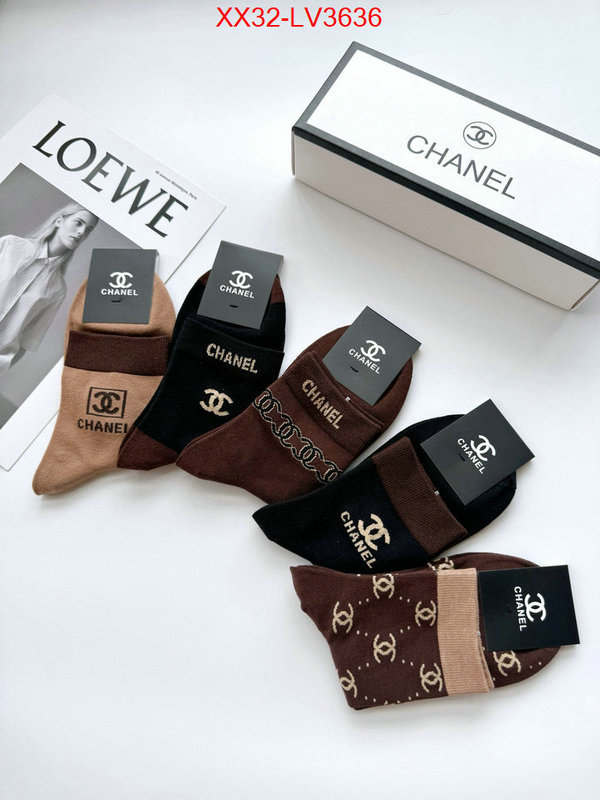 Sock-Chanel 2024 luxury replicas ID: LV3636 $: 32USD