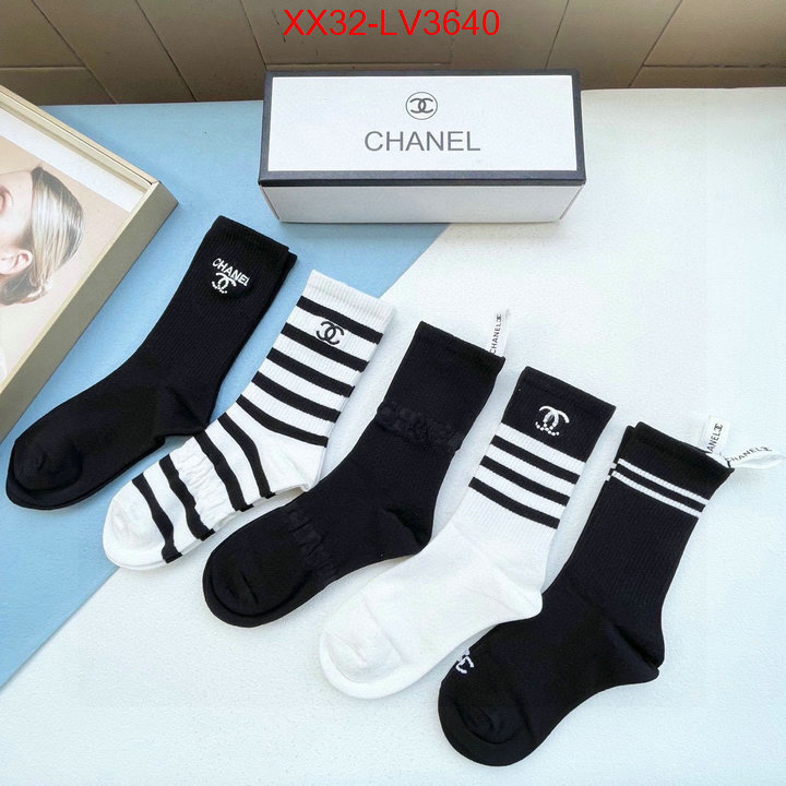 Sock-Chanel outlet sale store ID: LV3640 $: 32USD