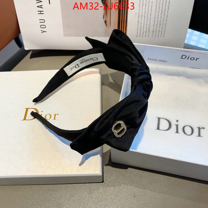 Hair band-Dior designer fake ID: AJ6633 $: 32USD