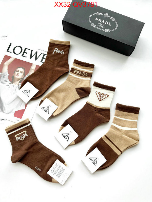 Sock-Prada buy the best high quality replica ID: QV3781 $: 32USD