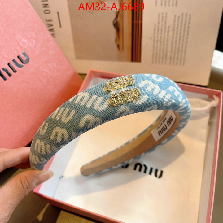 Hair band-MIU MIU high quality replica ID: AJ6689 $: 32USD