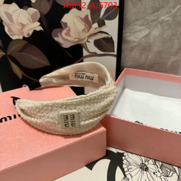 Hair band-MIU MIU how to start selling replica ID: AJ6703 $: 32USD