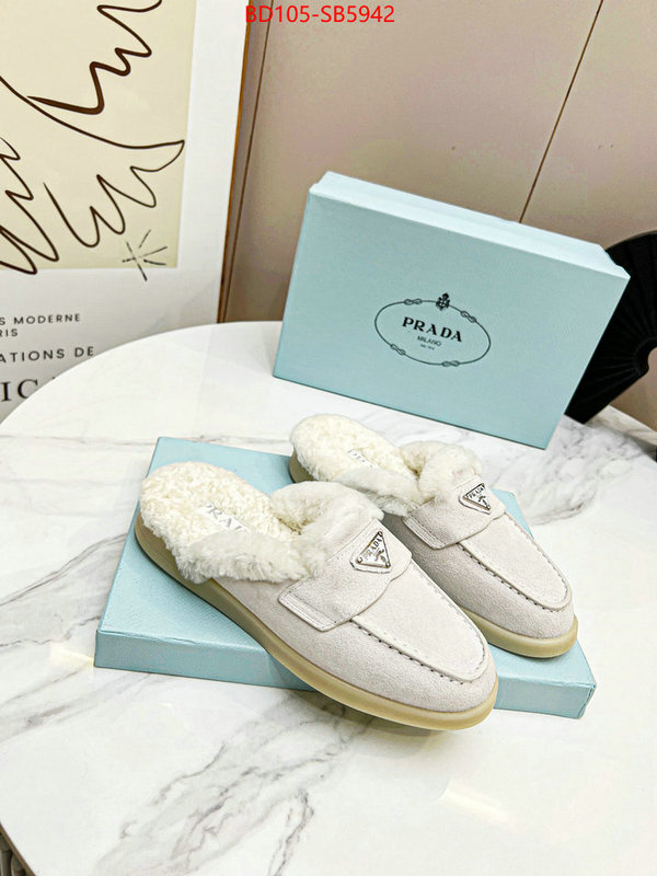 Women Shoes-Prada high quality replica designer ID: SB5942 $: 105USD